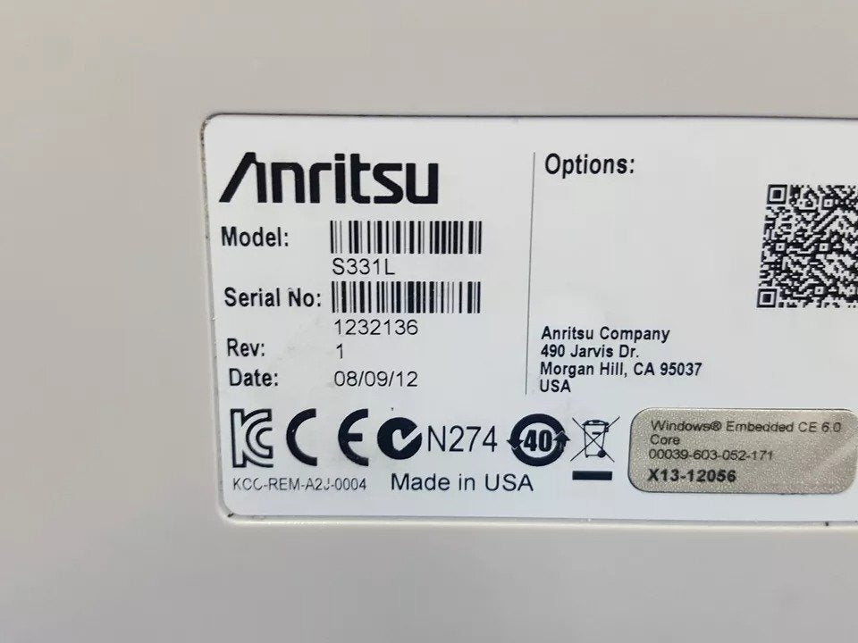 Anritsu S331L Handheld Cable and Antenna Analyzer 4GHz [v1165646672]