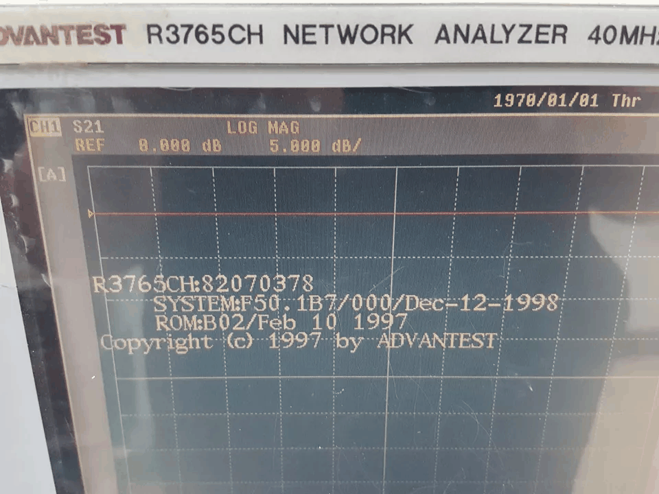 Advantest R3765CH Network Analyzer 40MHz-3.8GHz (for parts or not working) [e1165797234]