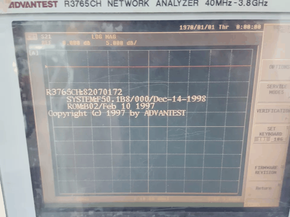 Advantest R3765CH Network Analyzer 40MHz-3.8GHz (for parts or not working) [g1165804194]