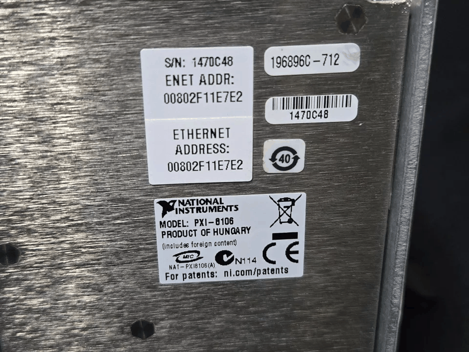 National Instruments PXI-8106 2.16GHz Dual-Core PXI Embedded Controller [t1165909017]