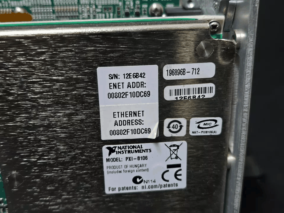 National Instruments PXI-8106 2.16GHz Dual-Core PXI Embedded Controller [d1165918048]