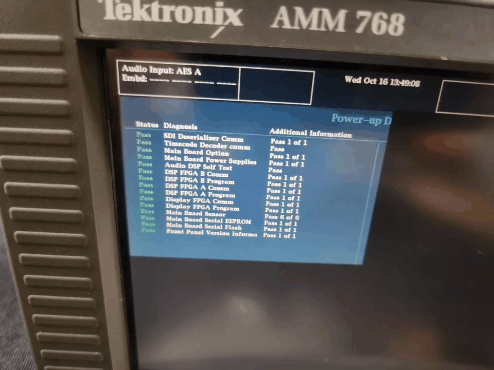 Tektronix AMM 768 Multichannel Audio Monitor [l1166191948]
