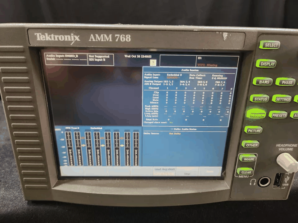 Tektronix AMM 768 Multichannel Audio Monitor [l1166191948]