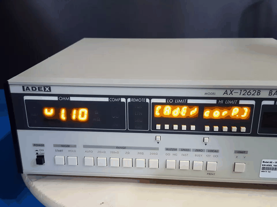 ADEX AX-1262B Battery mOhm/Voltage Meter with Test Probes [b1166579470]