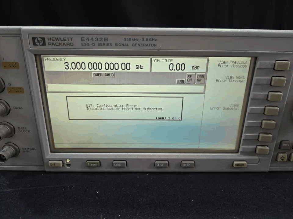 HP E4432B Digital RF Signal Generator 250kHz to 3GHz [f1166692232]