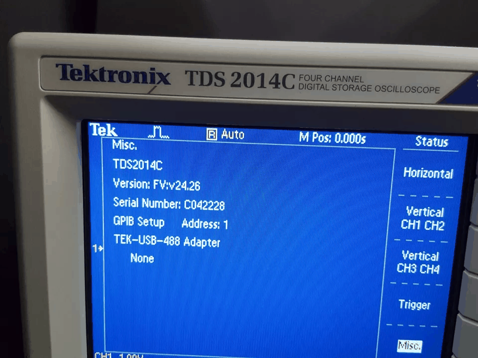 Tektronix TDS2014C Digital Oscilloscope 100MHz 4ch 2GS/s TPP0201 x 4ea [t1166695114]