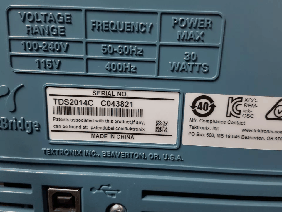 Tektronix TDS2014C Digital Oscilloscope 100MHz 4ch 2GS/s [k1166695276]