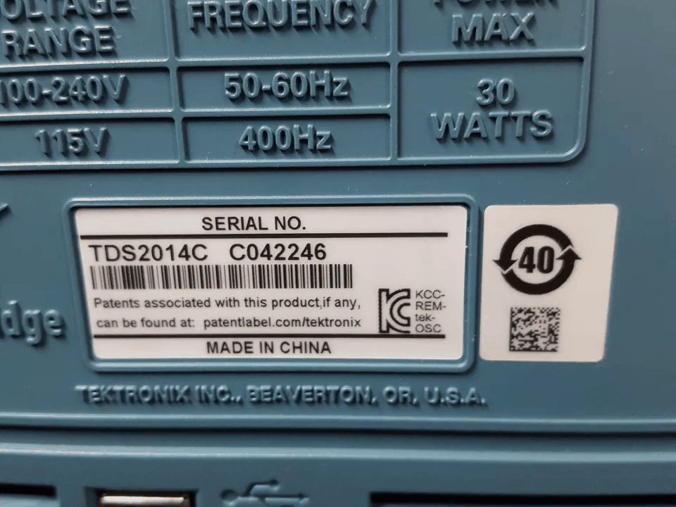 Tektronix TDS2014C Digital Oscilloscope 100MHz 4ch 2GS/s [w1166696945]