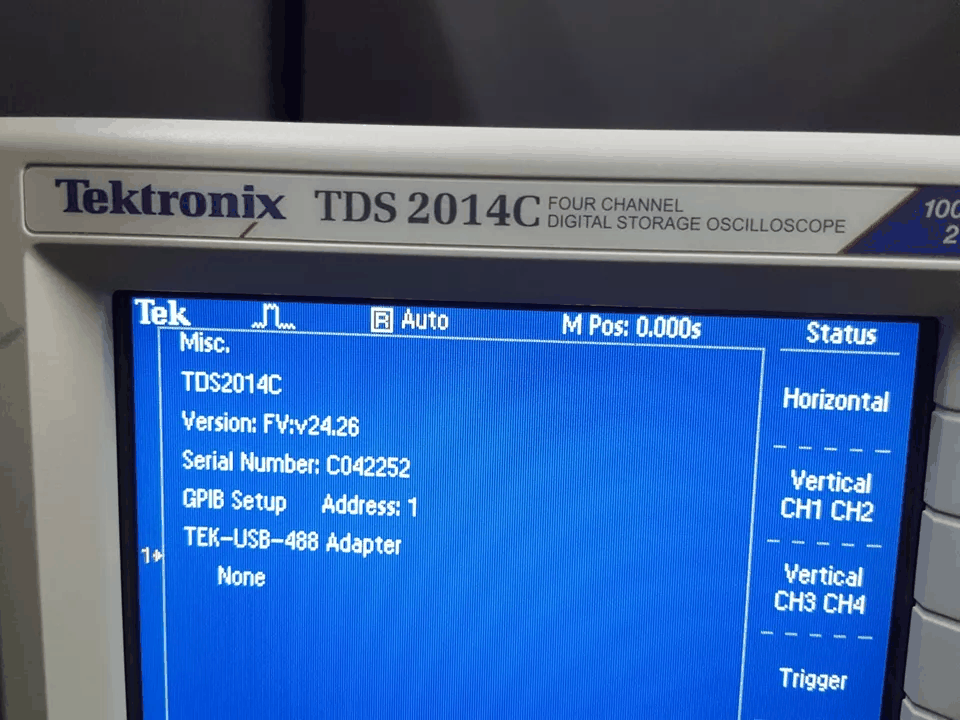 Tektronix TDS2014C Digital Oscilloscope 100MHz 4ch 2GS/s TPP0201 x 4ea [j1166707201]