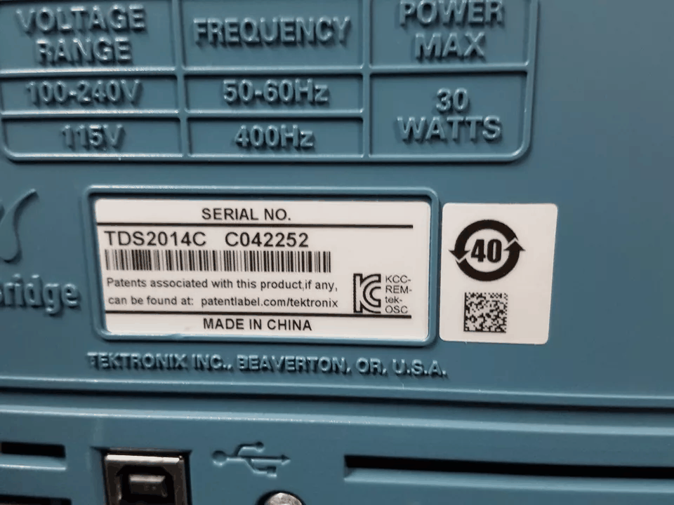 Tektronix TDS2014C Digital Oscilloscope 100MHz 4ch 2GS/s TPP0201 x 4ea [j1166707201]