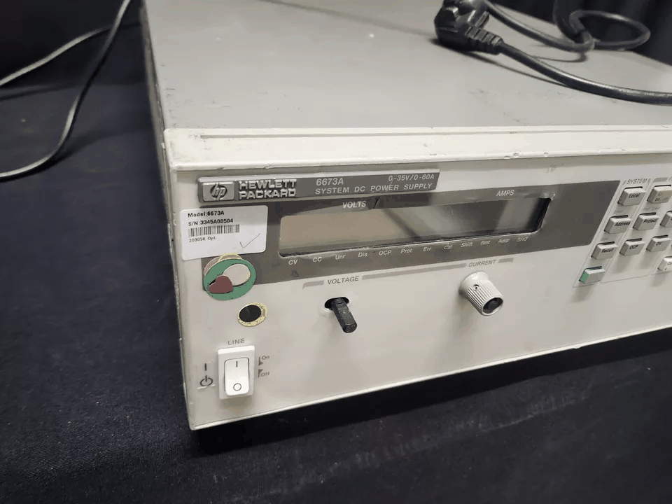 HP 6673A System DC Power Supply 2000W 0-35V 0-60A (for parts or not working) [g1167752748]