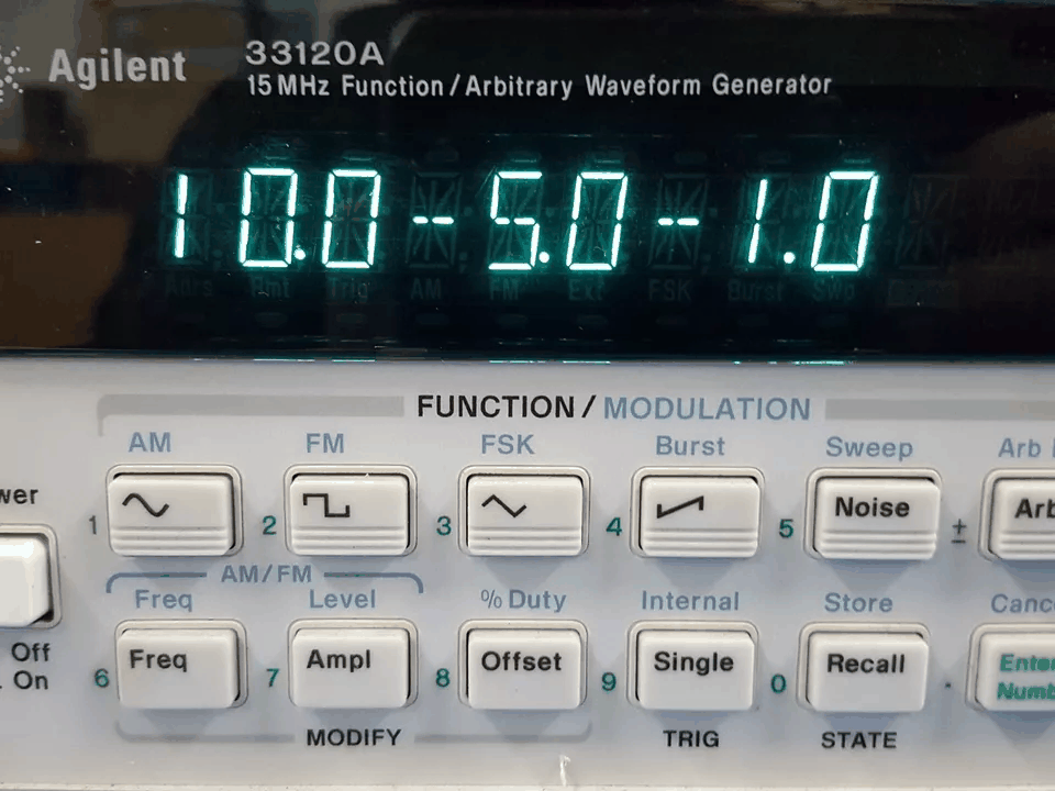 Agilent 33120A Function Arbitrary Waveform Generator 15MHz [d1168555003]