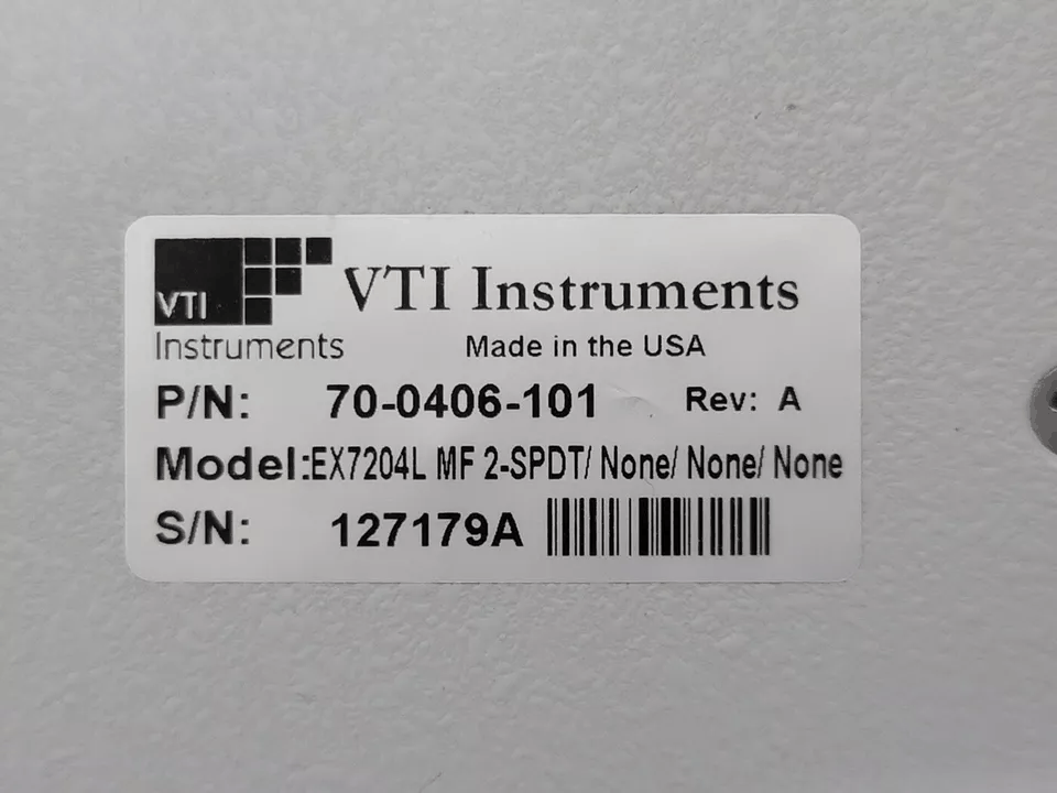 VTI Instruments EX7204 4-Slot Half-Rack Modular Microwave Switching [l1168695950]