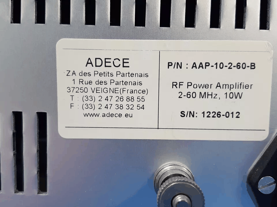 ADECE AAP-10-2-60-B RF Power Amplifier 2-60MHz 10W [m1168689652]
