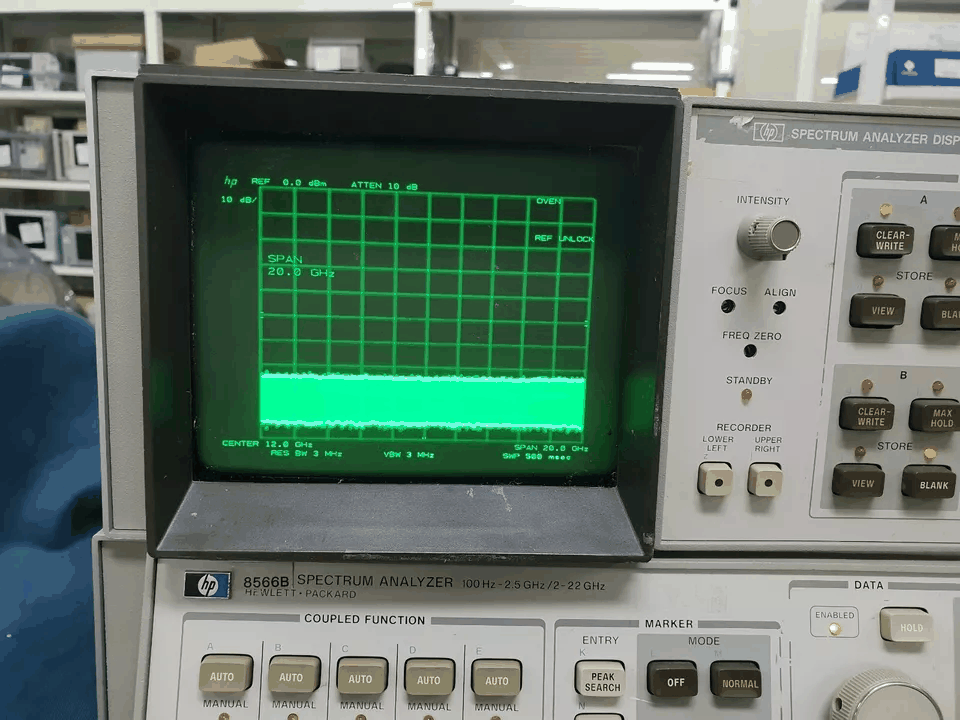 HP 8566B Spectrum Analyzer 100Hz-22GHz (for parts or not working) [f1169325609]