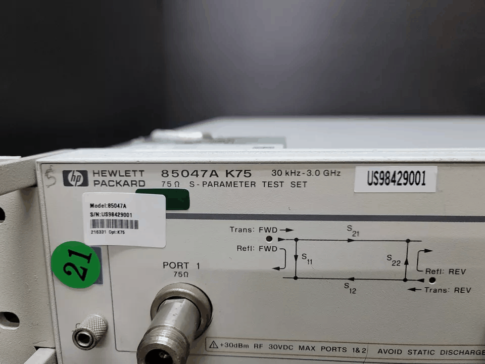 HP 85047A S-Parameter Test Set 75Ohm 30KHz - 3.0GHz [t1170258050]