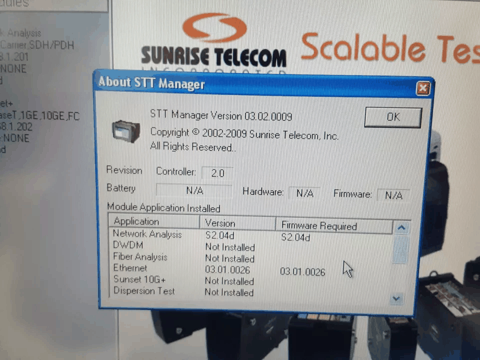 Sunrise Telecom STT-1501 STT Test Set [s1171974605]
