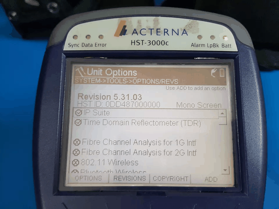 JDSU HST-3000C Handheld Services Tester IP Suite TDR [n1172071641]