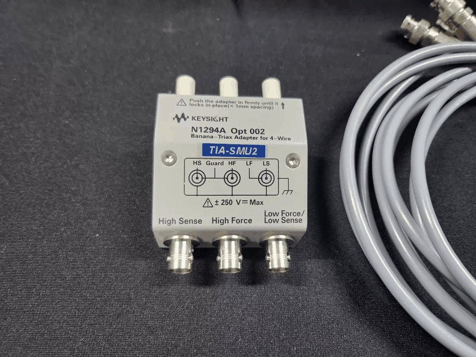 Keysight N1294A Opt 002 Banana - Triax Adapter with 3 Triax Cable [t1182763215]