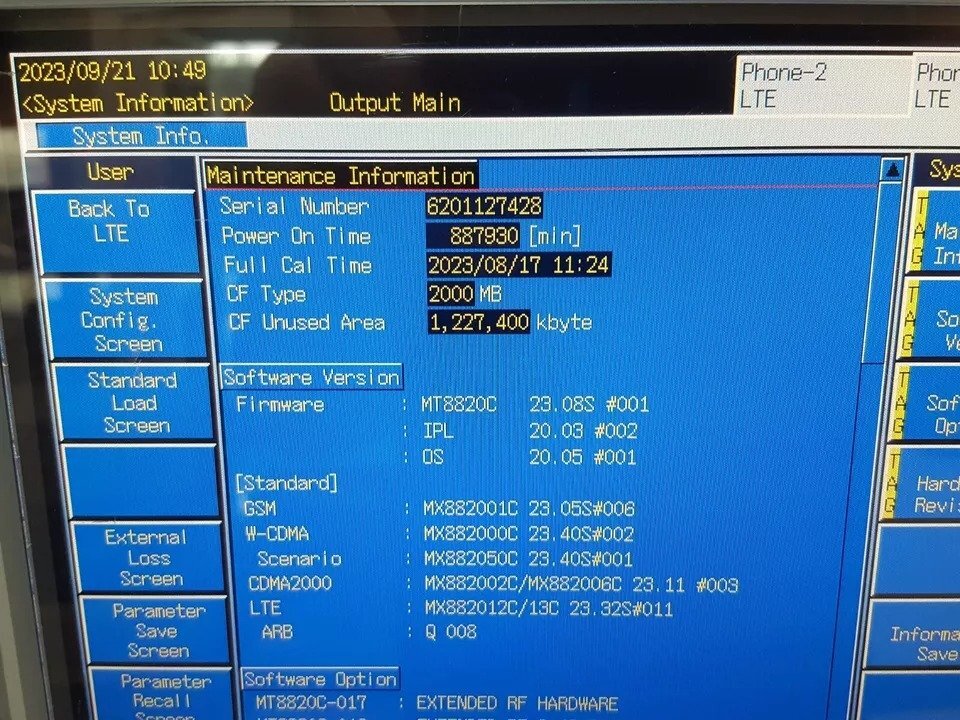 Anritsu MT8820C Radio Communication Analyzer [e1213341227]