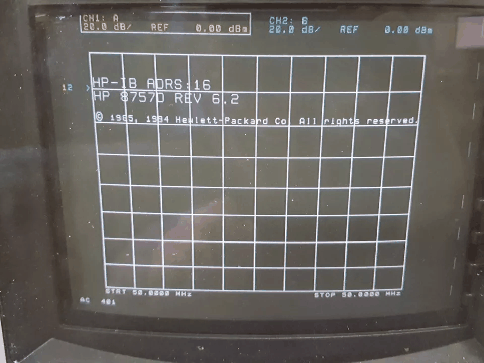 HP 8757D Scalar Network Analyzer [h1213347113]