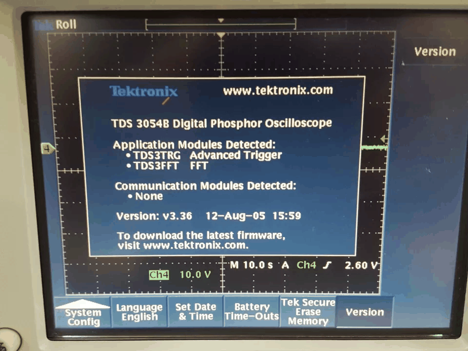 Tektronix TDS3054B Oscilloscope 500MHz 4CH [x1213465317]