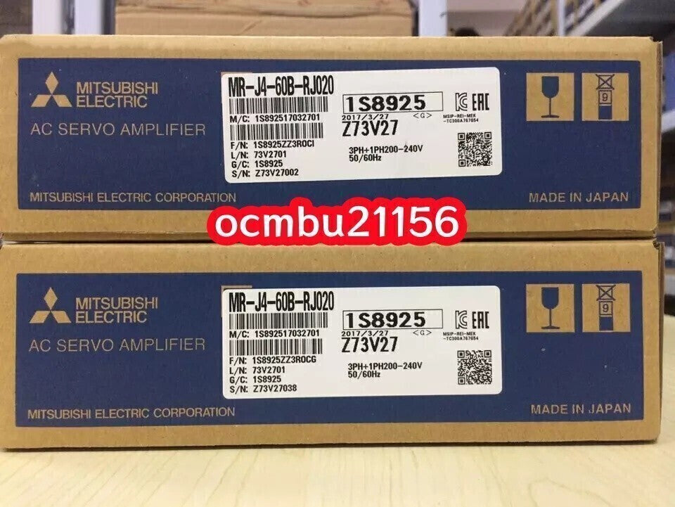 Mitsubishi Electric MR-J4-60B-RJ020 Servo Amplifier [x1213285716]