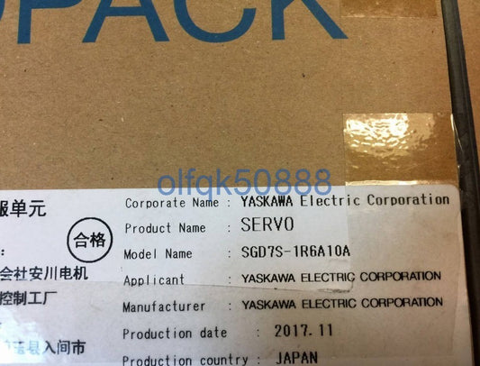 Yaskawa SGD7S-1R6A10A Servo Driver [b1100738766]