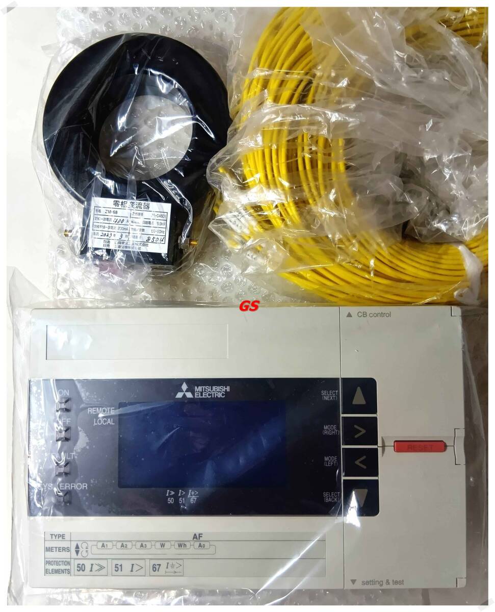 Mitsubishi MP11A-AF-102 Multi-Relay Set ZM-68-K Zero-Phase Current Transformer [h1180007928]