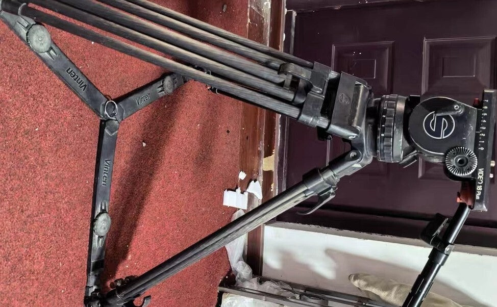 Sachtler Video 18P Fluid Head 100mm with Carbon Tripod and Pan Bar [q1238706758]