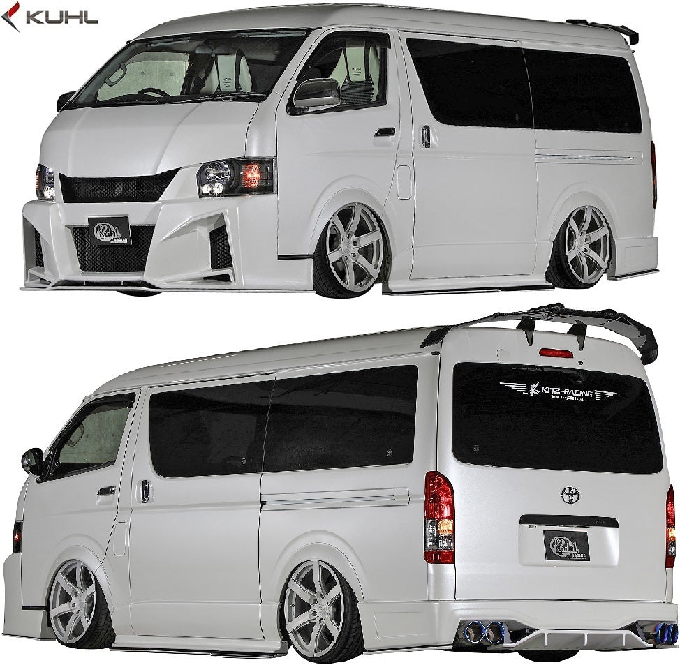 Kuhl Racing Ver4 200W-GT Racing Bonnet FRP Cool Racing Aero Toyota Hiace [k1073466440]