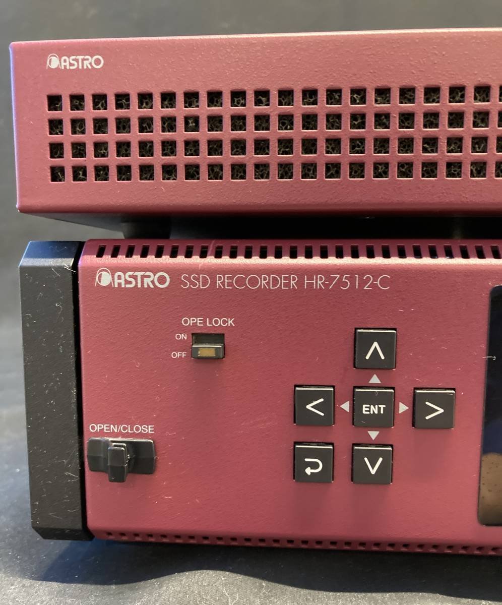 ASTRO HR-7512-C SSD Recorder with PS-7512 Power Unit 4K 8K [1127889465]